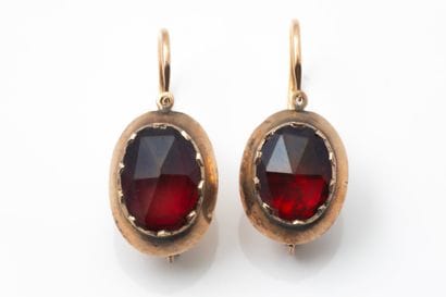 A large pair of antique earrings known as...