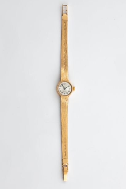Montre bracelet de dame en or jaune (750...