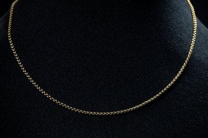 Chaîne maille mille raies en or jaune (750...