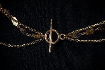 Auvergne slave necklace in yellow gold (750...