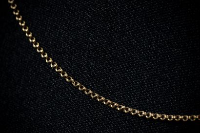 Chaîne maille mille raies en or jaune (750...