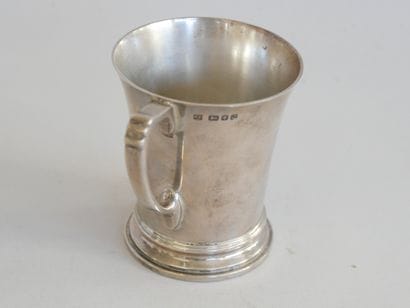 English silver goblet