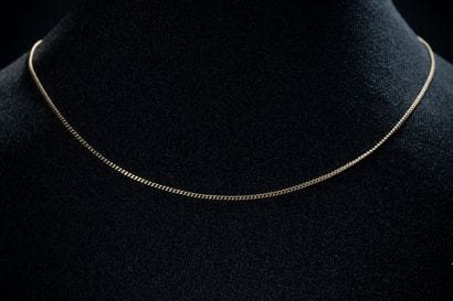 Yellow gold (750) curb chain. Eagle-head...