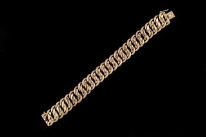 American link bracelet in yellow gold (750...