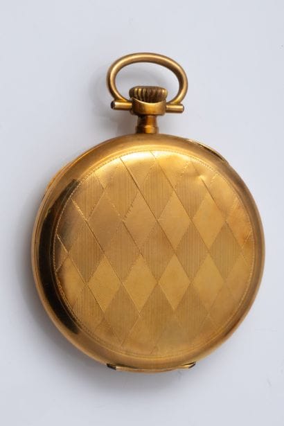 FIDUS. Montre gousset et contre boîtier en...