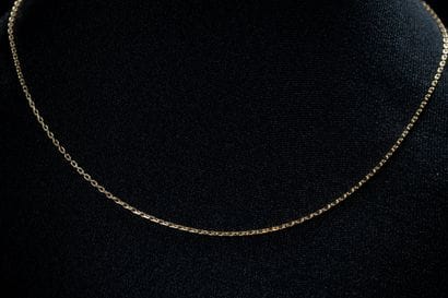 Yellow gold (750) forçat chain. Eagle-head...