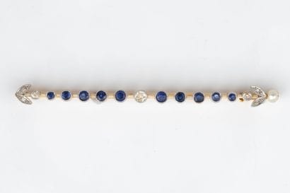 Brooch made of platinum (850 parts per thousand)...