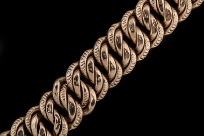 American link bracelet in yellow gold (750...