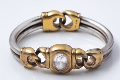 UNOAERRE. Semi-rigid silver bracelet (800...