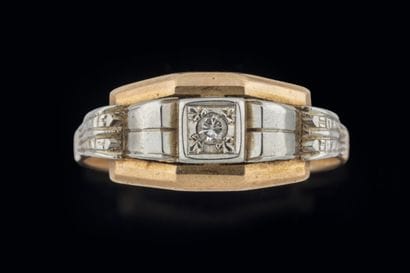 Early 20th century ring set with a small...
