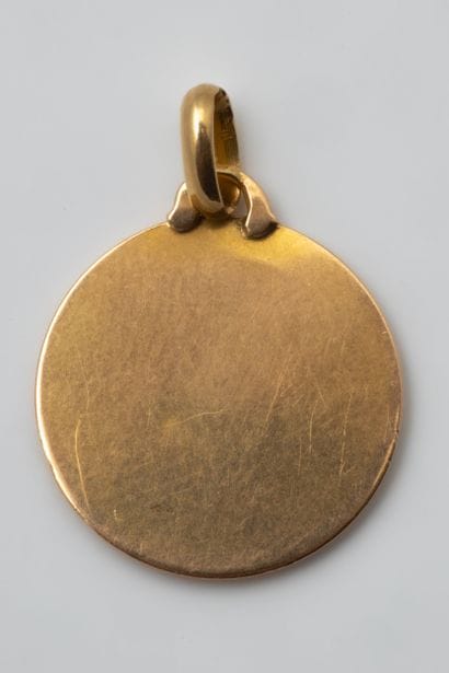 St. Christopher medal in yellow gold (750...