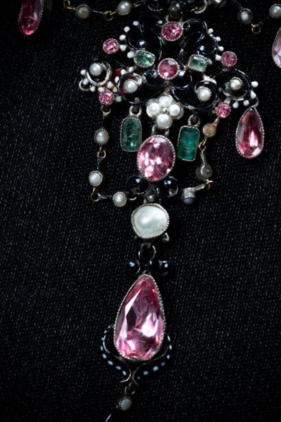 Collier draperie en argent (800 millièmes)...