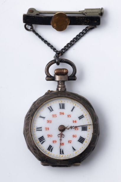 3 montres gousset métal et argentin dont...