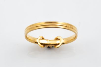 Small ring set with a sapphire in the center,...