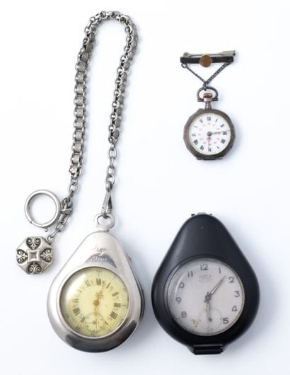 3 montres gousset métal et argentin dont...