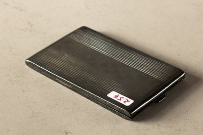 Silver cigarette case