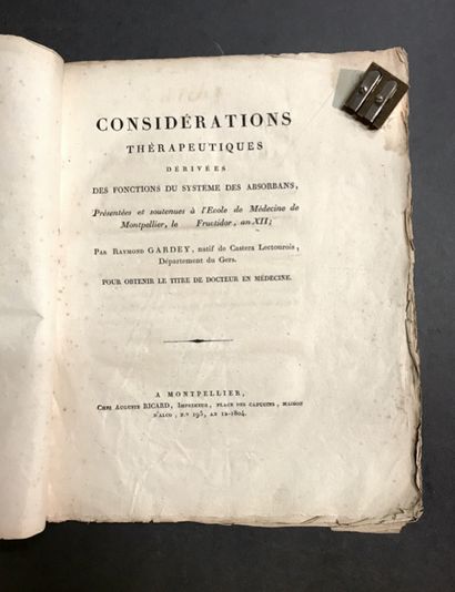RICHERAND (Baron Anthelme). Lectures by [Citizen]...