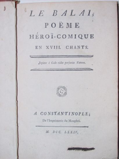 POETRY. 3 volumes:
- [DU LAURENS (Abbé Henri-Joseph)]...