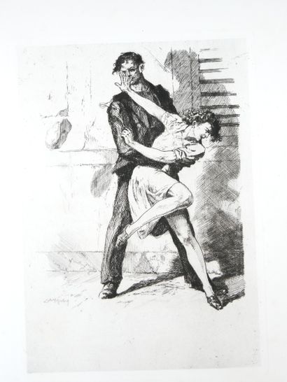 LOUYS (Pierre) - [LOBEL-RICHE]. Red Chalk...