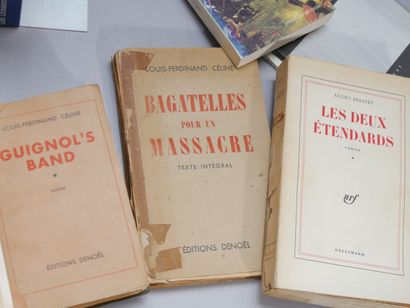 CELINE DE ROUX REBATET. (9 volumes). 
Céline....