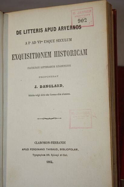 DANGLARD (Abbé J.). De Stace et surtout de...