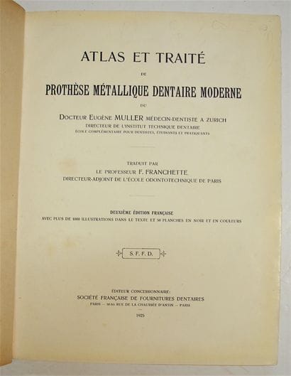 MULLER (Dr. Eugène). Atlas and Treatise on...