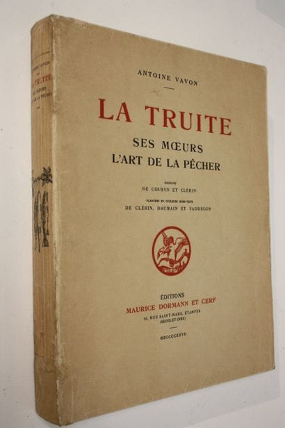 VAVON (Antoine). The trout, its habits, the...