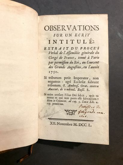 [Immunity of Clerical Property]. A compilation...