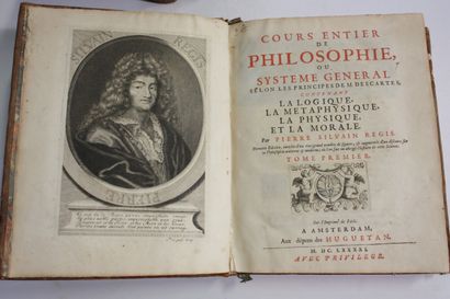 REGIS (Pierre Sylvain). Cours entier de Philosophie,...