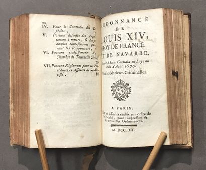 4 volumes:
- Ordinance of Louis XIV... Issued...