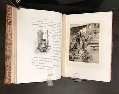 ILLUSTRATED BOOKS. 3 bound volumes:
- BAZIN...