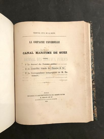 SUEZ CANAL 4 volumes:
- LESSEPS (Ferdinand...