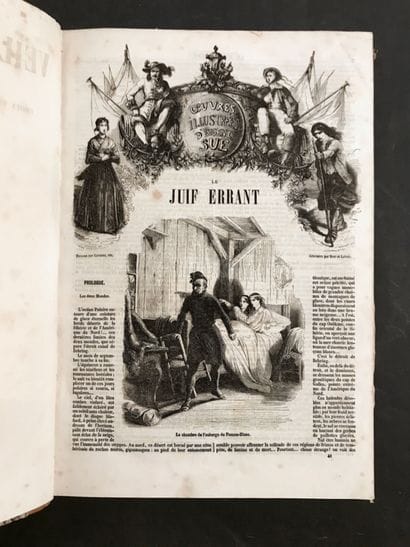 ILLUSTRATED BOOKS. 3 bound volumes:
- BAZIN...