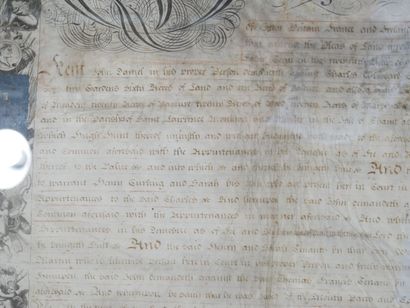 GEORGE III, King of England. Large manuscript...