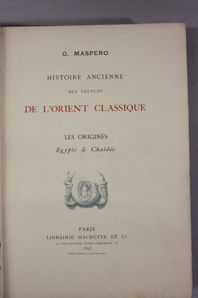 MASPERO (G.). Ancient history of the peoples...