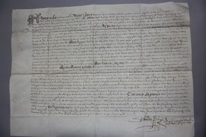 [AUVERGNE - 16th-Century Manuscript Archives]....