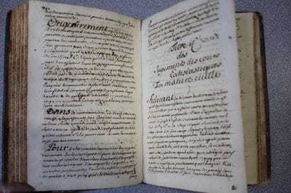 FRENCH MANUSCRIPT [Antoine de MARTRES].
“Principles...