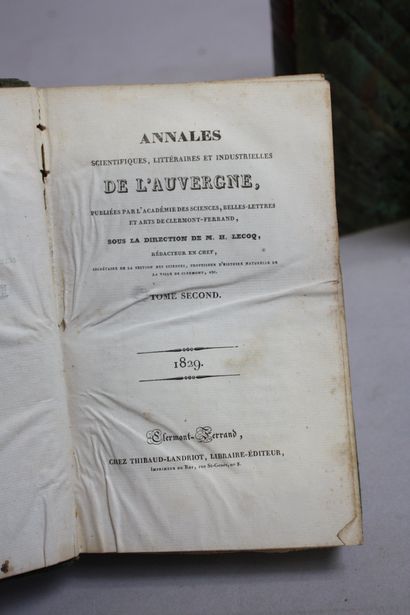 LECOQ (H.). Annales scientifiques, industrielles...