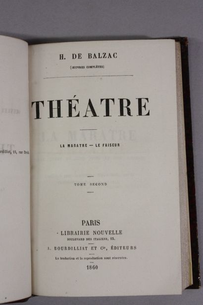 BALZAC. Œuvres complètes. 
P., Librairie...
