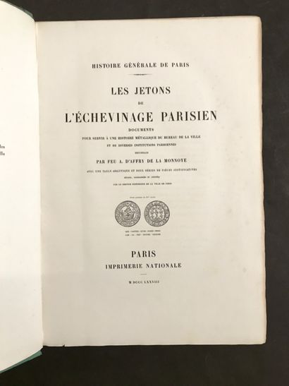 PARIS. 2 works, 4 volumes:
- BONNARDOT (François),...
