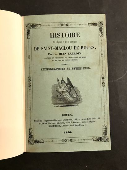 [ROUEN], 4 volumes: 
- OUIN-LACROIX (Abbé...