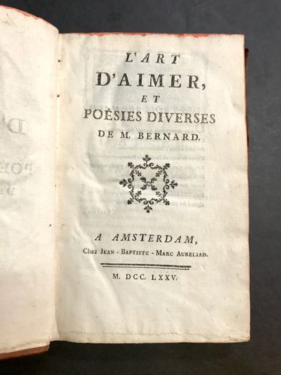 POETRY. 3 volumes:
- [DU LAURENS (Abbé Henri-Joseph)]...