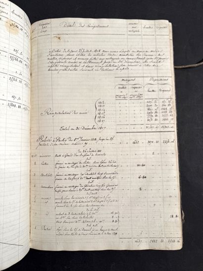 Account book of a farmer from the Bourbonnais...