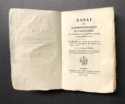 COSTAZ (Claude-Anthelme). Essay on the Administration...