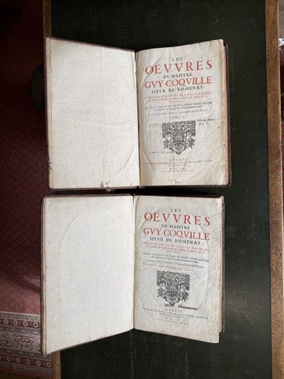 COQUILLE (Guy). The Works of Master Guy Coquille,...