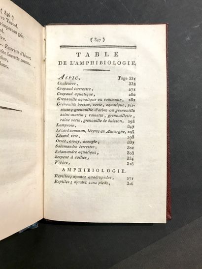 DELARBRE (Antoine). Zoological Essay, or...
