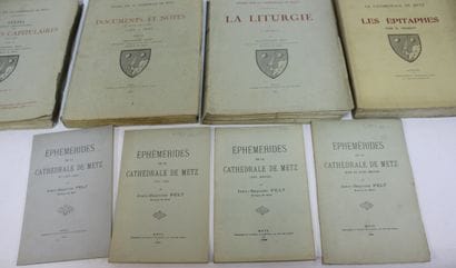 [METZ]. 5 volumes in-4, brochés. 
PELT. Etudes...