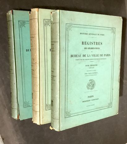 PARIS. 2 works, 4 volumes:
- BONNARDOT (François),...