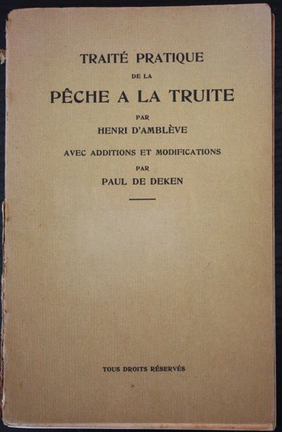 AMBLEVE (Henri d’). A Practical Treatise...