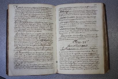 FRENCH MANUSCRIPT [Antoine de MARTRES].
“Principles...